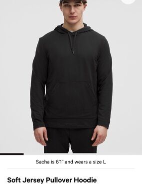 all in motion Black Soft Jersey Pullover Hoodie - Men's